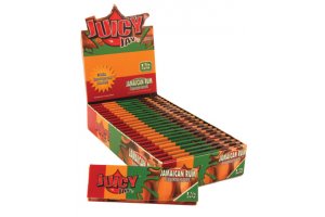 Juicy Jay's ochucené krátké papírky, Jamaican rum, 32ks v balení | box 24ks